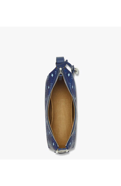 Mcm 'aren Hobo' Small Shoulder Bag In Blue