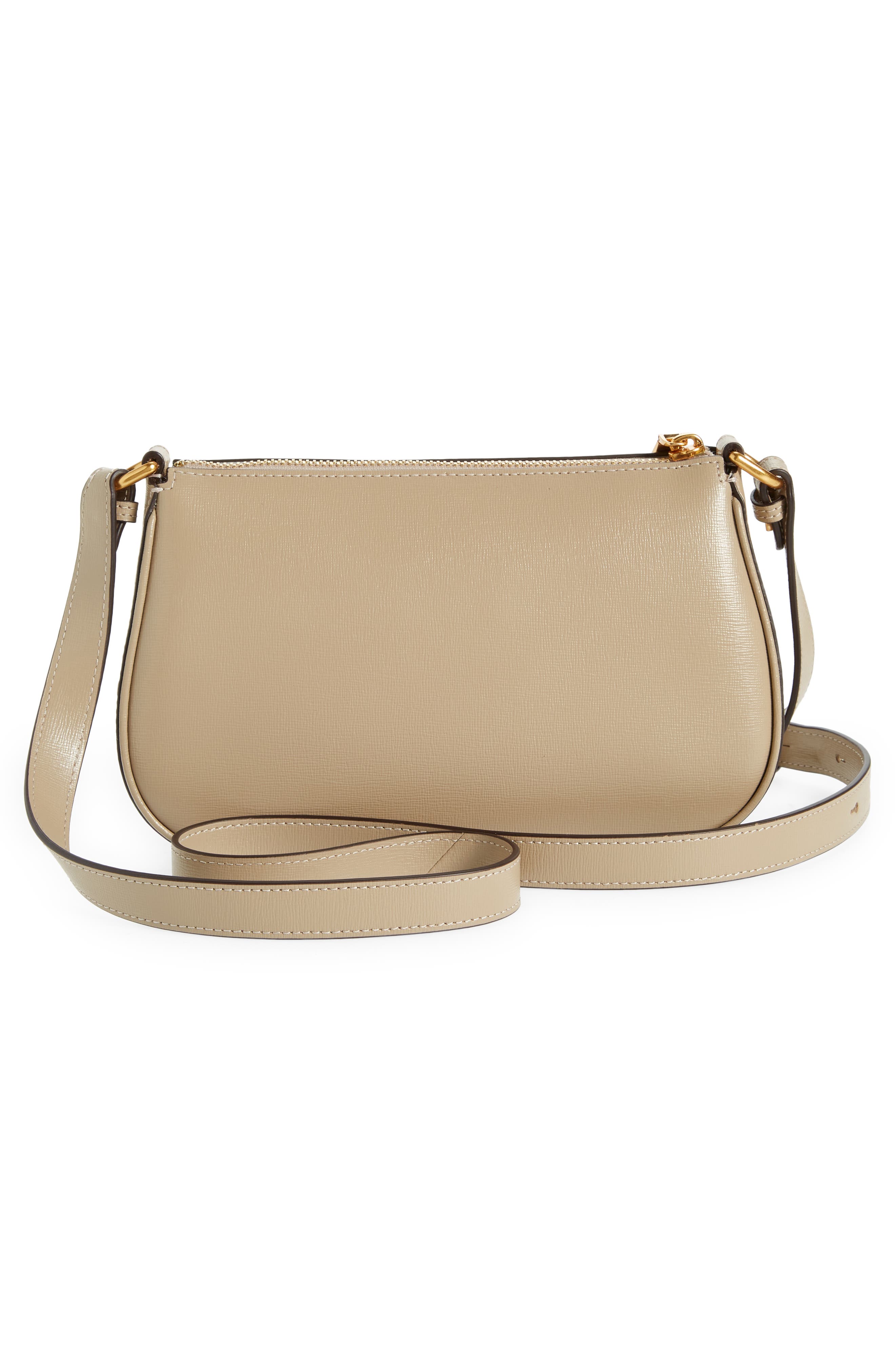 small bleecker saffiano leather crossbody bag, Alternate, color, TIMELESS TAUPE