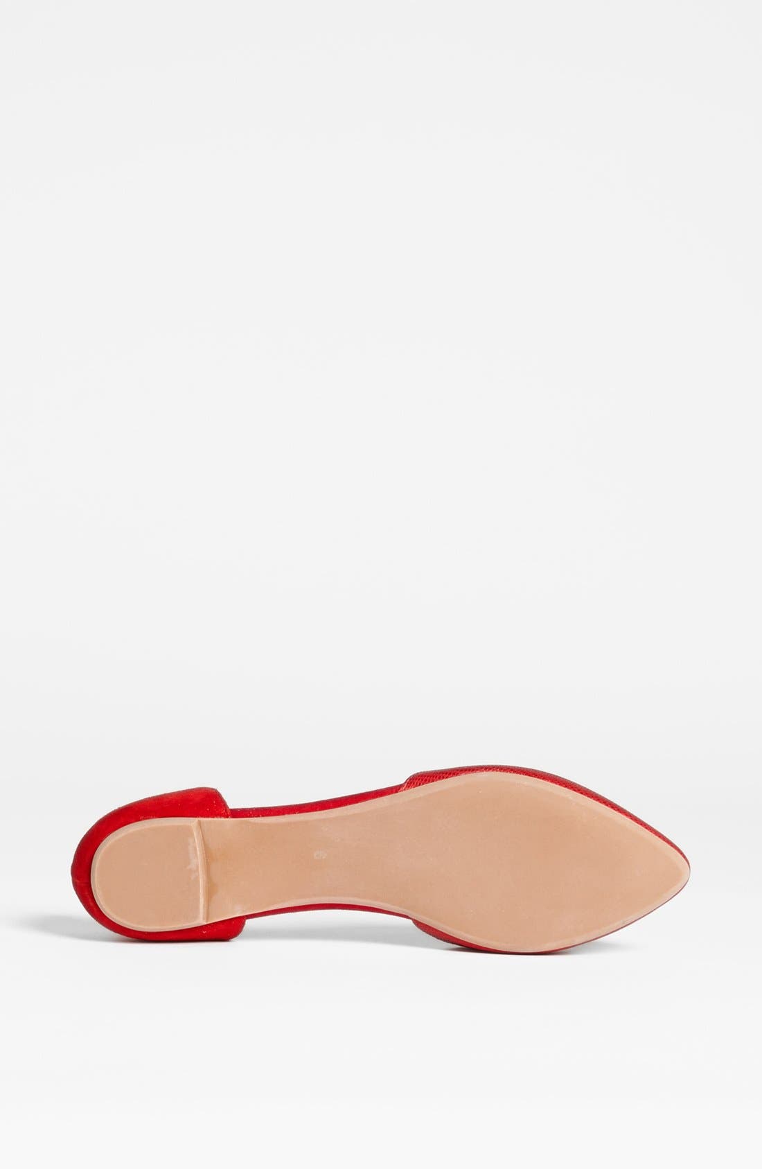 'In Love' Flat, Alternate, color, RED LIZARD/ RED SUEDE