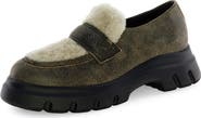 Voile Blanche Twilly Genuine Shearling Lug Sole Loafer