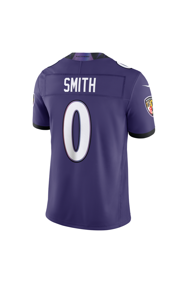 Men's Nike Roquan Smith Purple Baltimore Ravens Team Vapor F.U.S.E. Stitched Limited Jersey, Alternate, color, Purple
