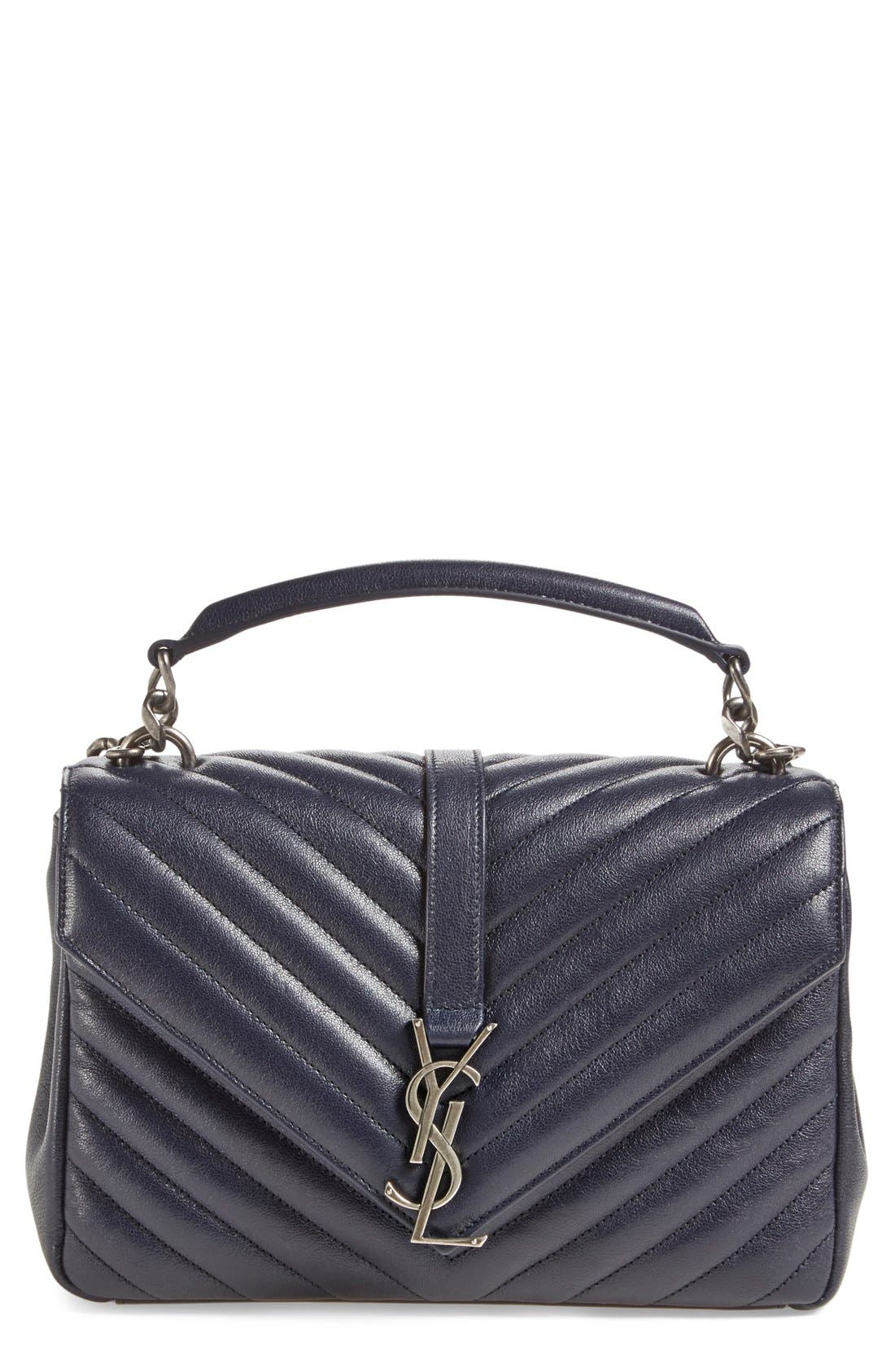 Saint Laurent 'Medium College' Shoulder Bag, Main, color, 