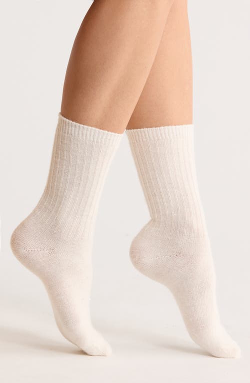 Nordstrom Sparkle Crew Socks In Neutral
