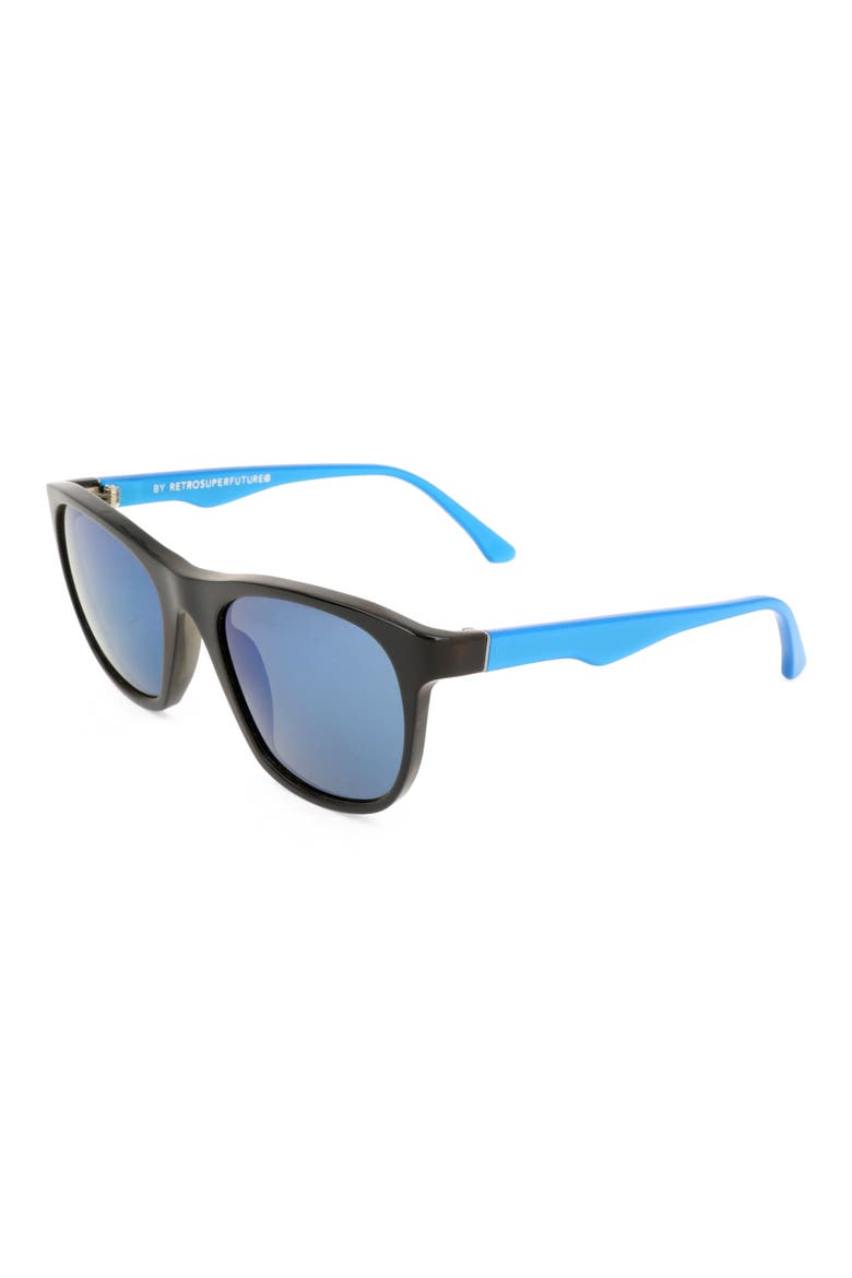 49mm Square Sunglasses, Alternate, color, BLACK