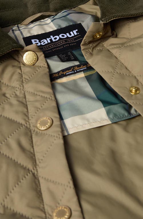 Barbour Anise Quilted Jacket In Dusky Green/ancient