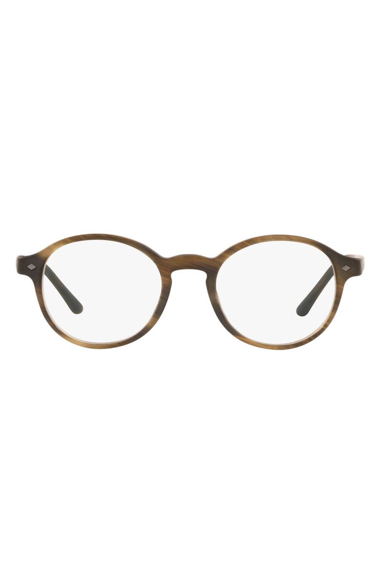 Giorgio Armani Girorgio Armani 47mm Round Optical Glasses, Main, color,