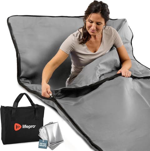 RejuvaWrap Infrared Sauna Blanket for Detox & Relaxation Low EMF Carbon Fiber Heating  9Temp Levels