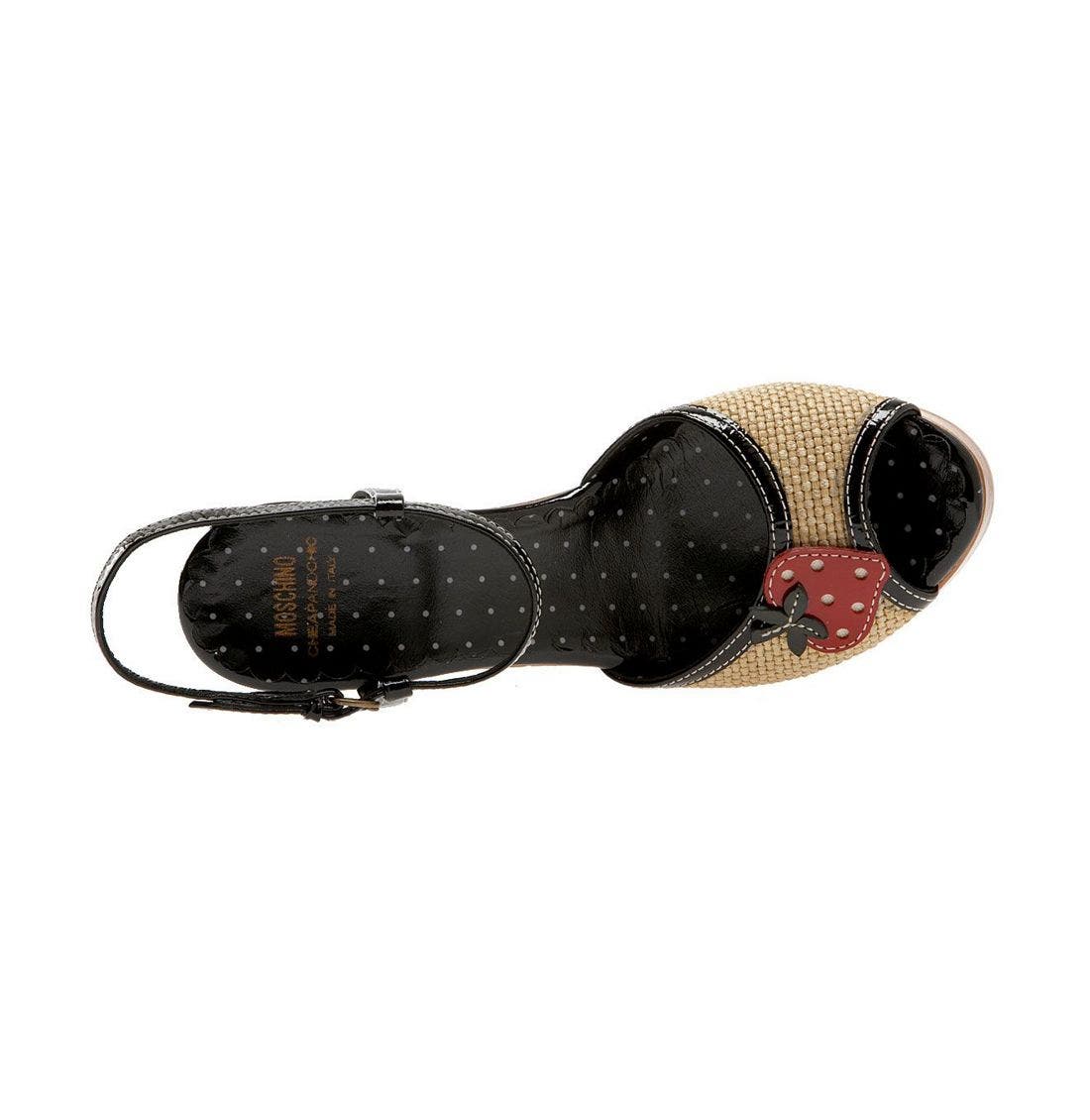 Moschino Cheap & Chic Strawberry Sandal, Alternate, color, 