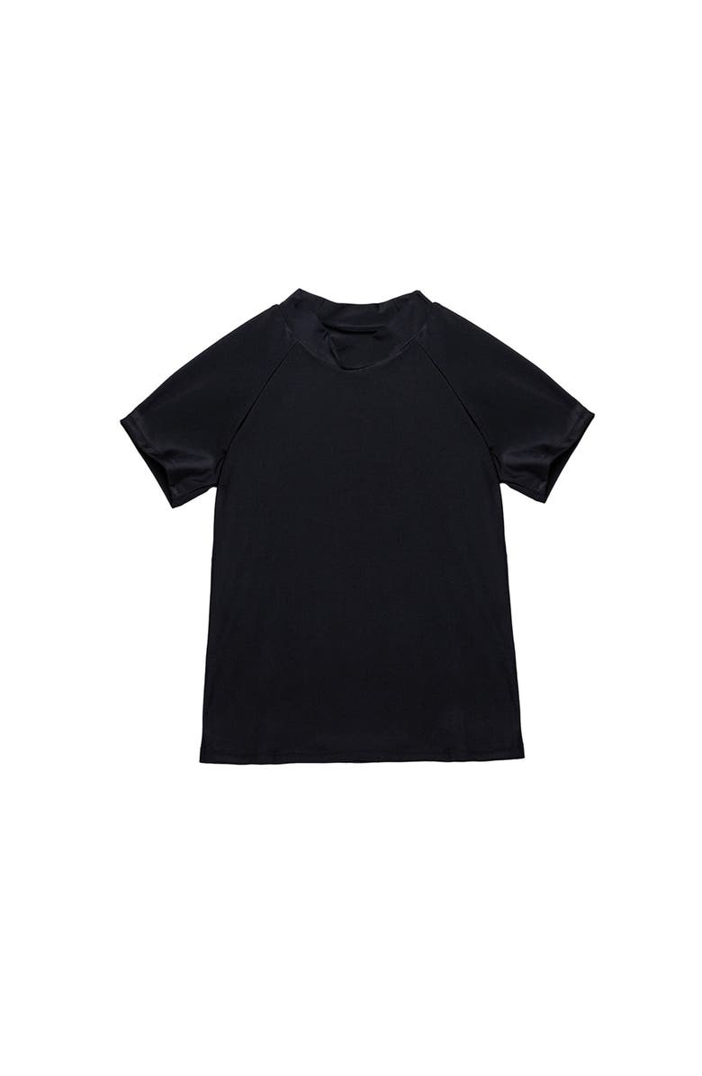 Gottex Kids Beach Scout Short Sleeve Swim Shirt, Main, color, Black