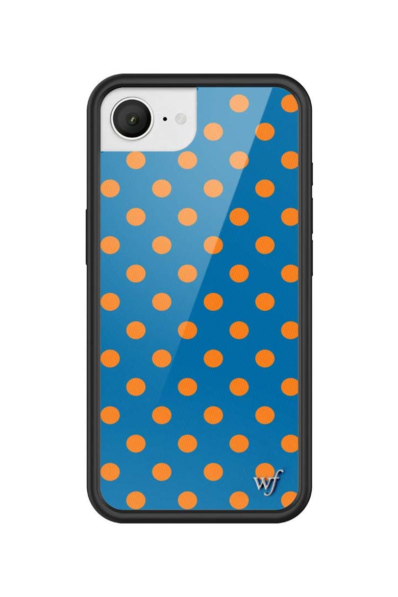 Polka Dot | Blue and Orange iPhone 17/17e/Air/17 Pro/17 Pro Max Case, Main, color, iPhone 17e