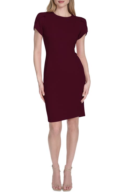 Tulip Sleeve Sheath Dress