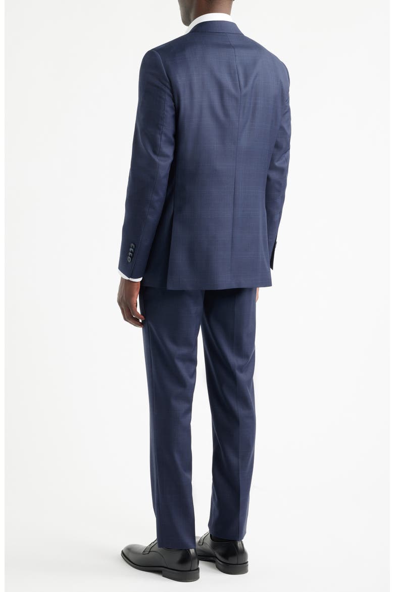 Hartford Classic Navy Mélange Wool Suit, Alternate, color, NAVY