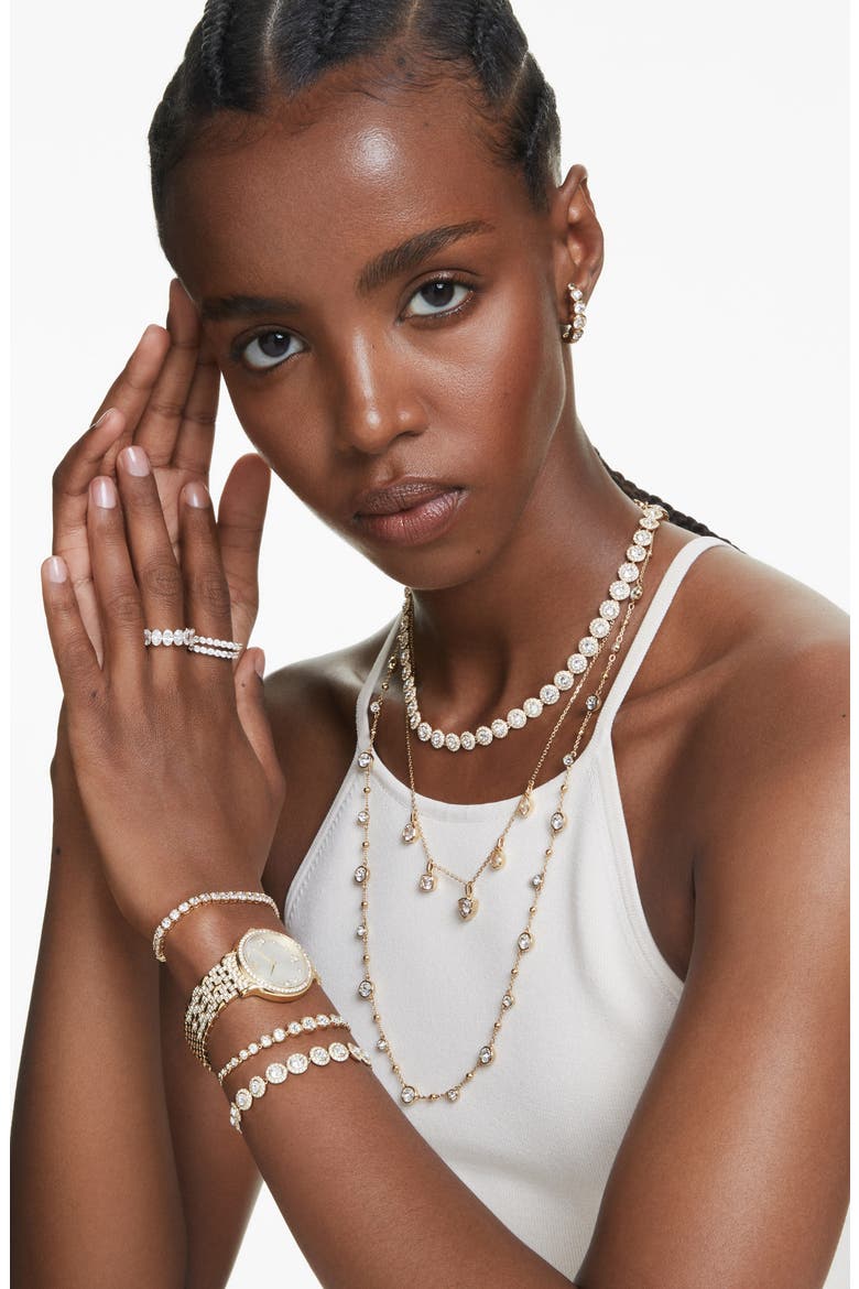 Una Angelic Necklace, Alternate, color, WHITE/GOLD