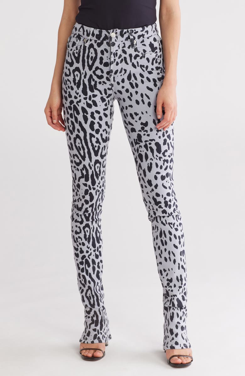 Good American Good Microbootcut Jeans, Main, color, Grey