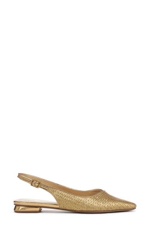 Franco Sarto Raena Slingback Flat In Gold