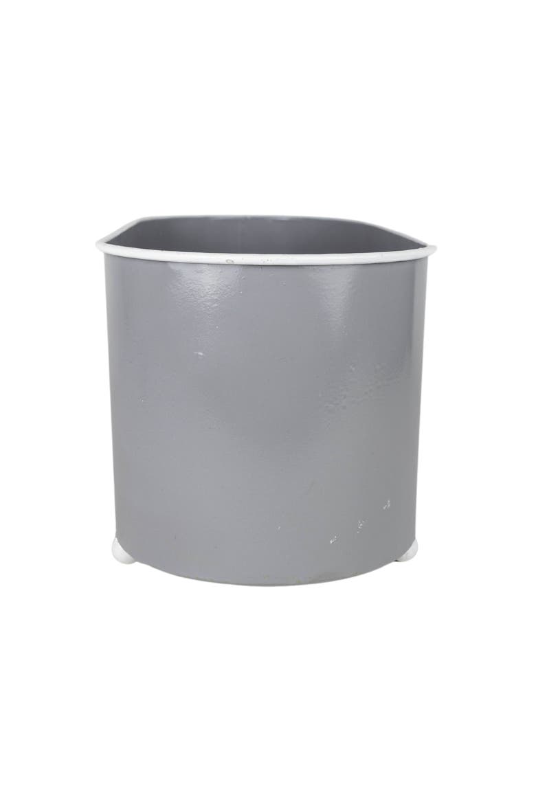 Oblong Planter Gray Metal, Alternate, color, Gray