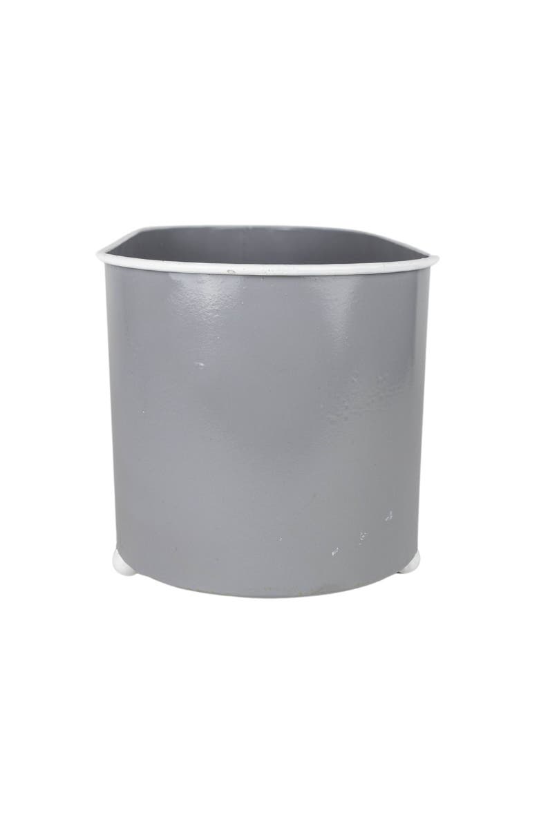 Foreside Home and Garden Oblong Planter Gray Metal, Alternate, color, Gray