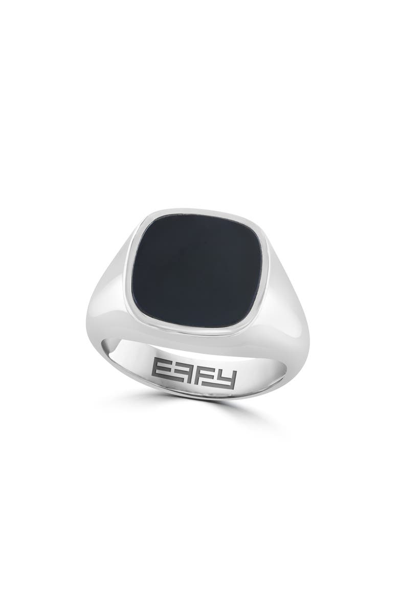EFFY Men's Onyx Signet Ring, Main, color, 