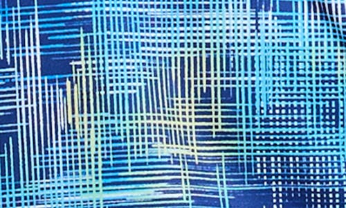 Robert Graham Salas Abstract Print Performance Golf Polo In Blue