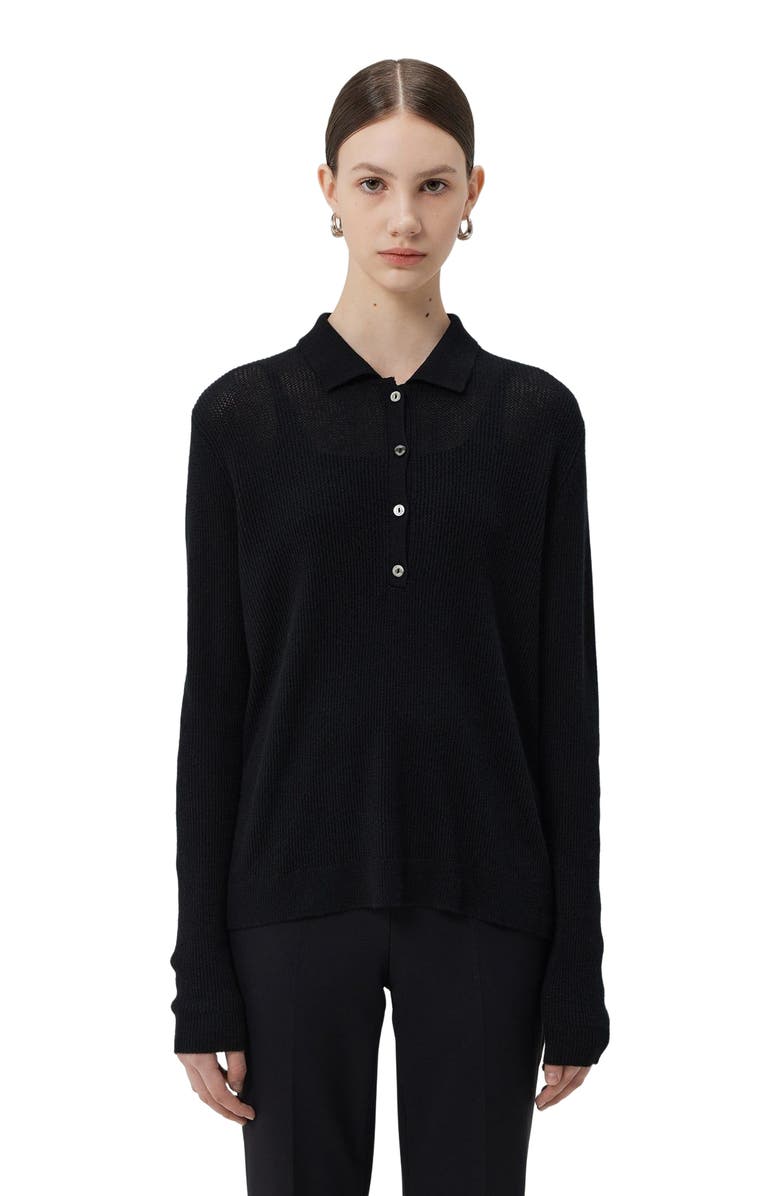 GOBI Mongolian Cashmere Women's Cashmere Polo, Alternate, color, 