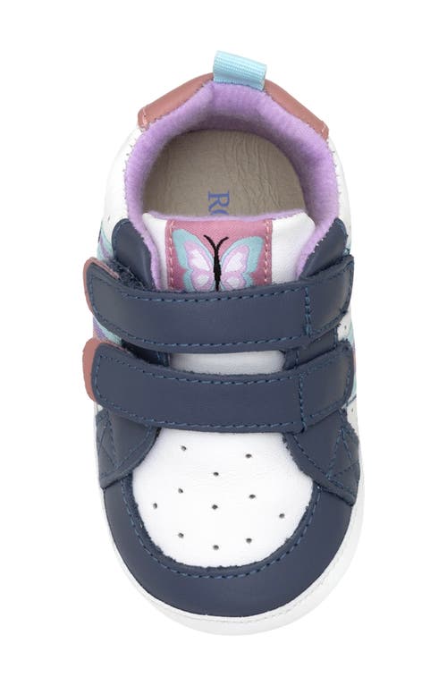 Robeez ® Kids' First Kicks Valerie Crib Shoe In Dk Blue