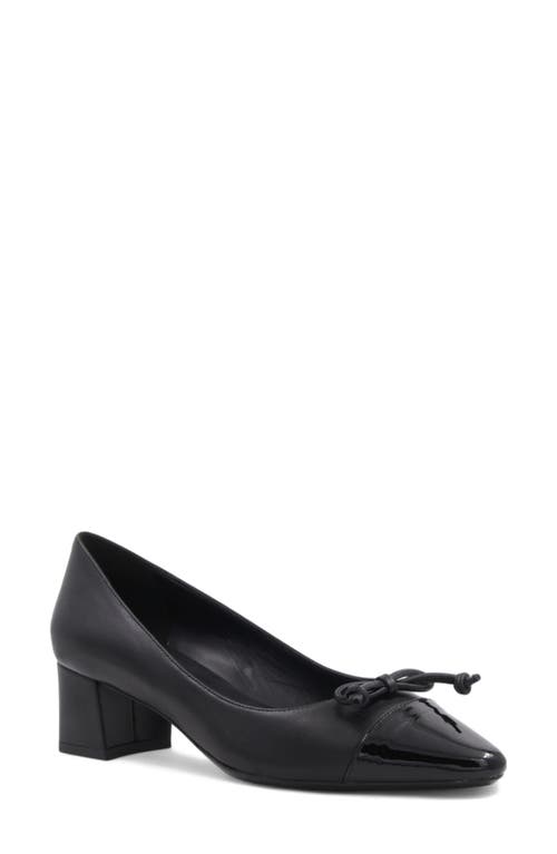 Aquatalia Palica Water Resistant Pointed Cap Toe Pump In Black