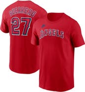 Nike Men's Nike Vladimir Guerrero Red Los Angeles Angels Fuse Name & Number T-Shirt
