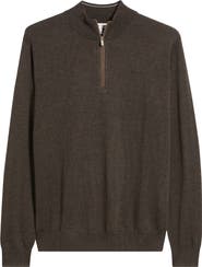 Peter Millar Autumn Crest Merino Wool Blend Quarter Zip Sweater
