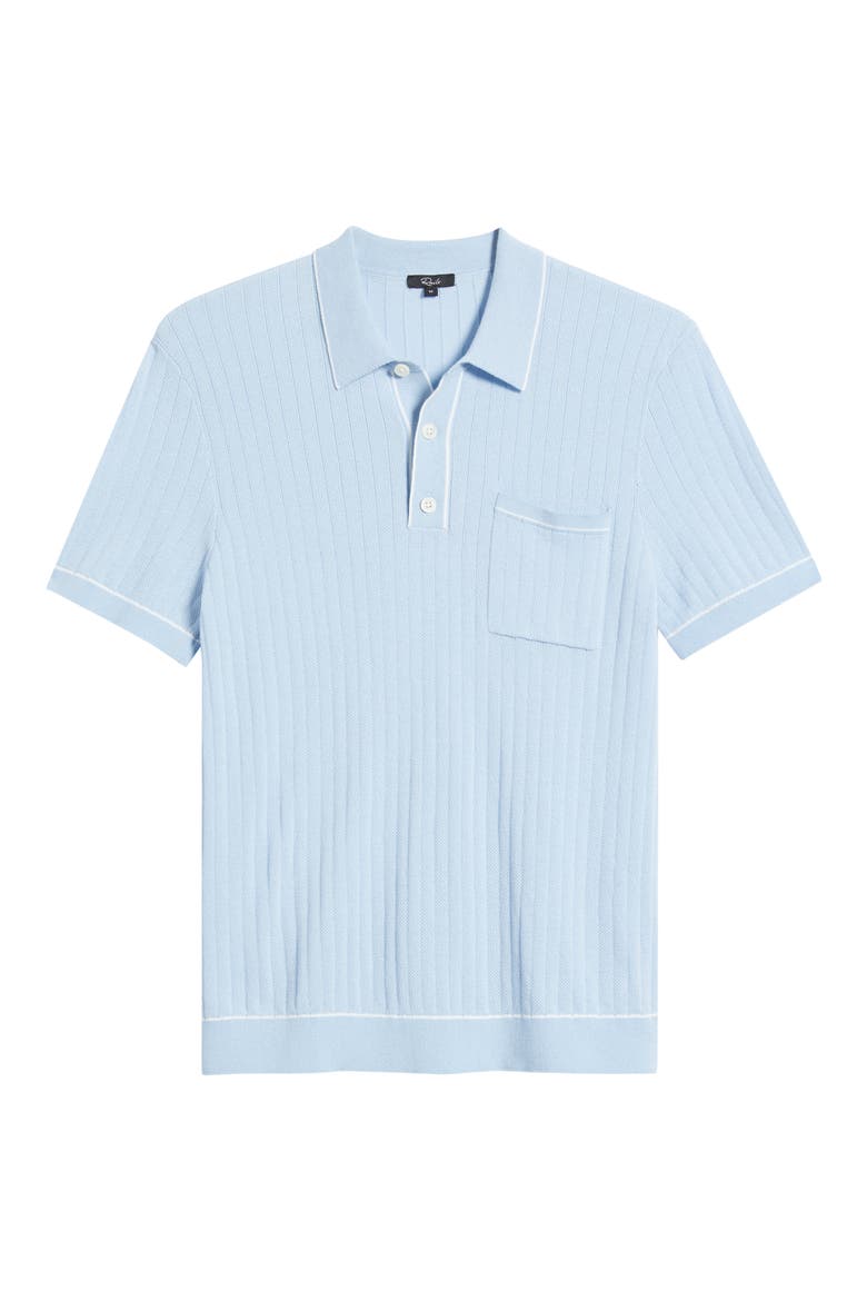 Hardy Piped Polo, Alternate, color, LIGHT BLUE
