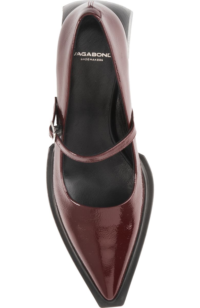 Vagabond Shoemakers Vivian Pointed Toe Mary Jane Pump, Alternate, color, Cherry Leather