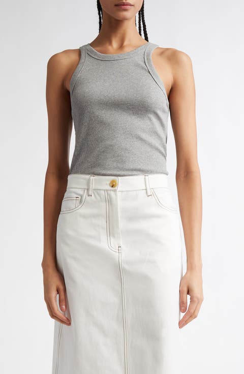 Curved Rib Tank Top