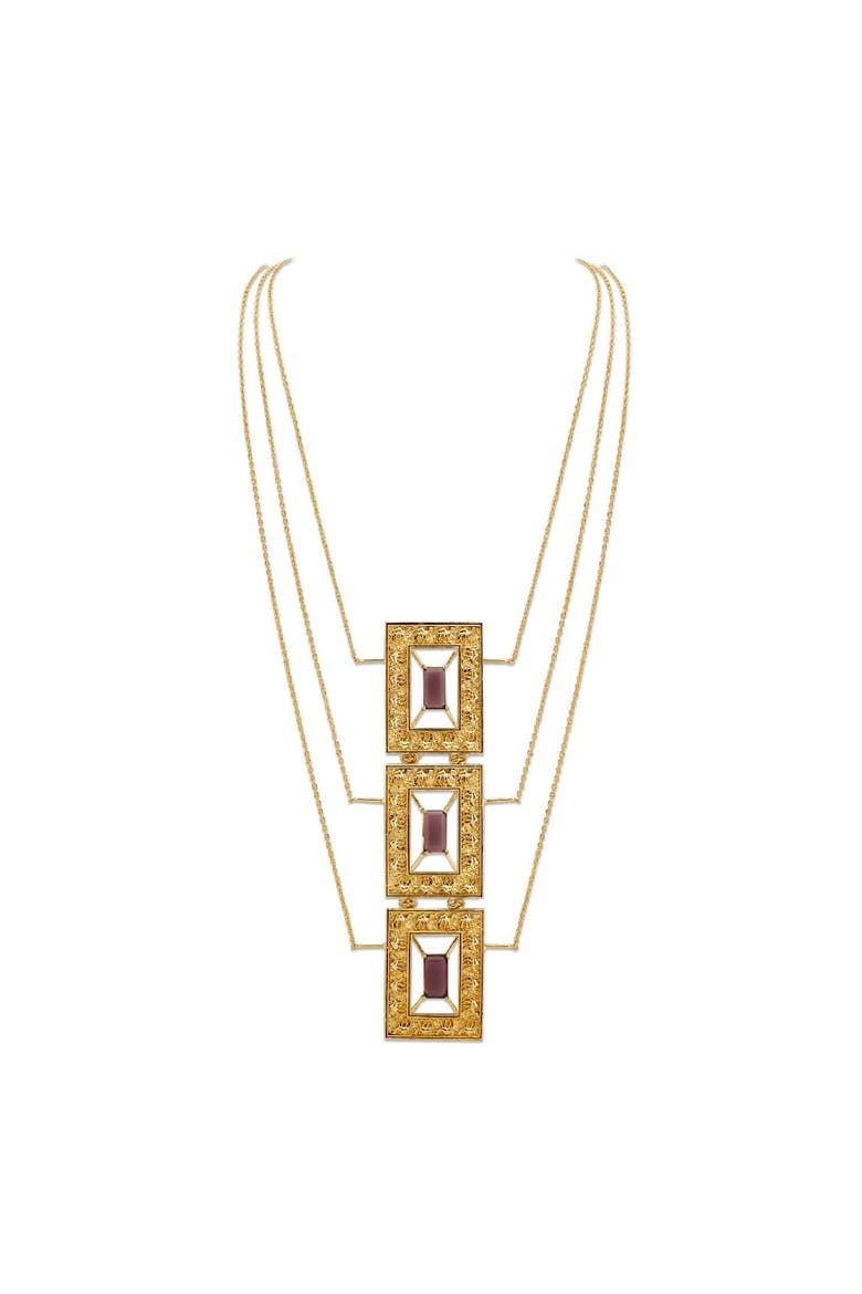 KAMEL NECKLACE, Main, color, Gold Plated