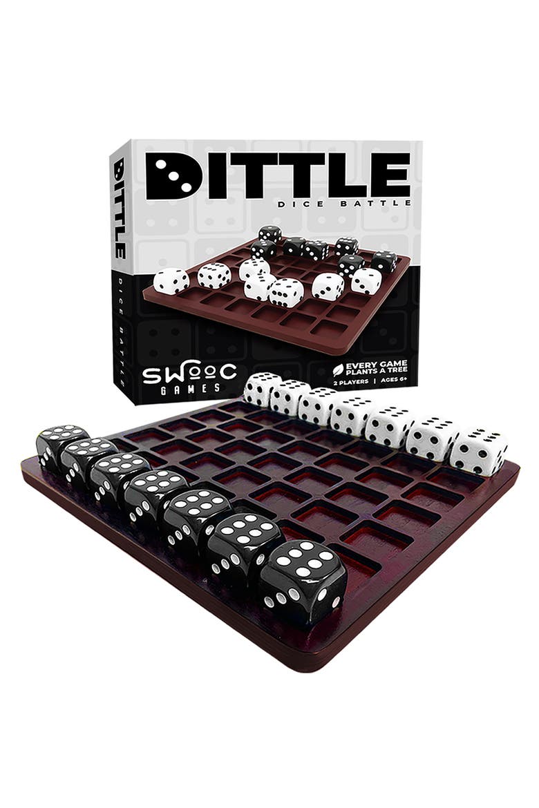 Dittle - Dice Battle | Coffee Table Game, Main, color, Brown