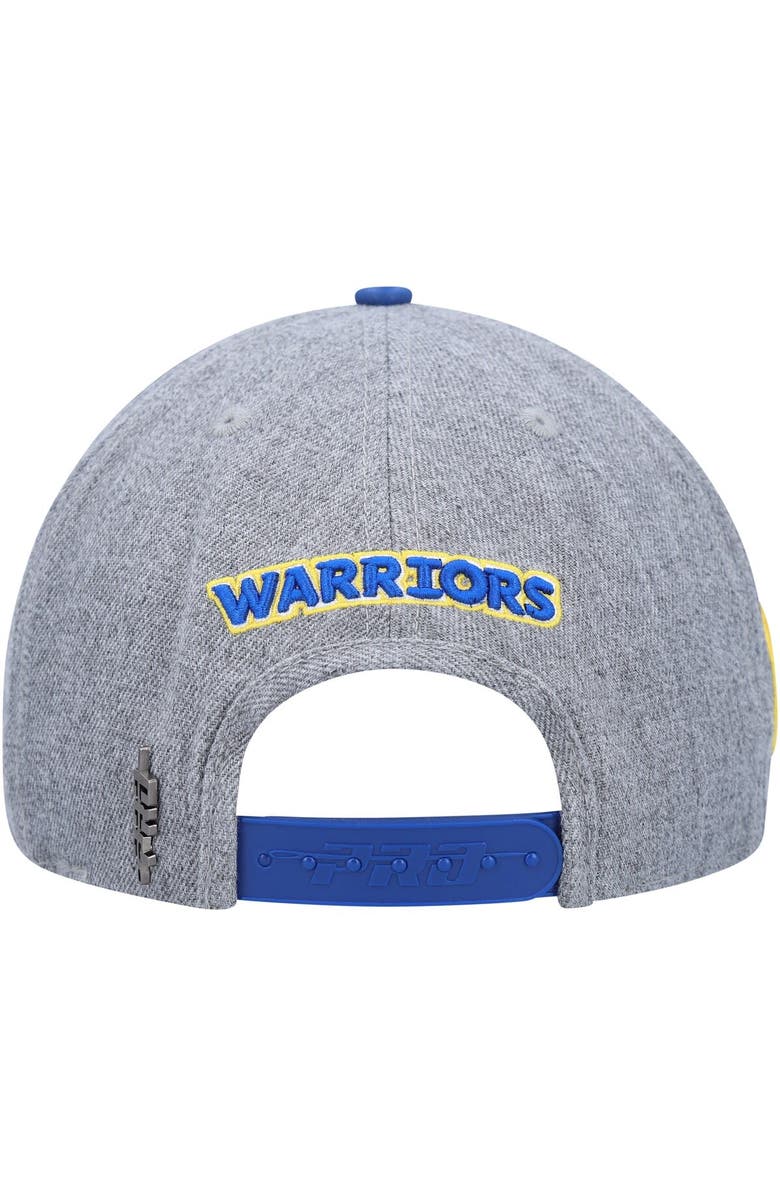 PRO STANDARD Men's Pro Standard Gray/Royal Golden State Warriors Classic Logo Two-Tone Snapback Hat, Alternate, color, Gray