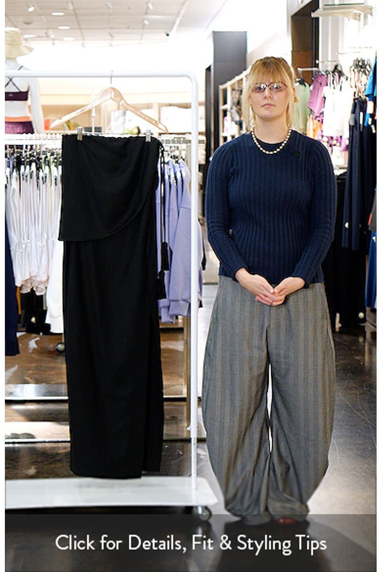 Elspeth Strapless Wool Maxi Dress video