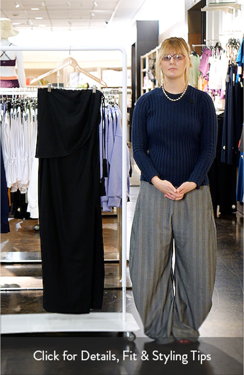 Elspeth Strapless Wool Maxi Dress, sales video thumbnail