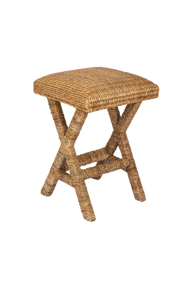 Olive Grove Woven Vanity Stool, Main, color, Natural