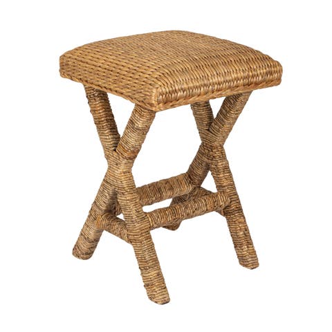 Woven Vanity Stool