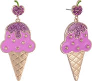 Hallmark Pink Ice Cream Cone Earrings