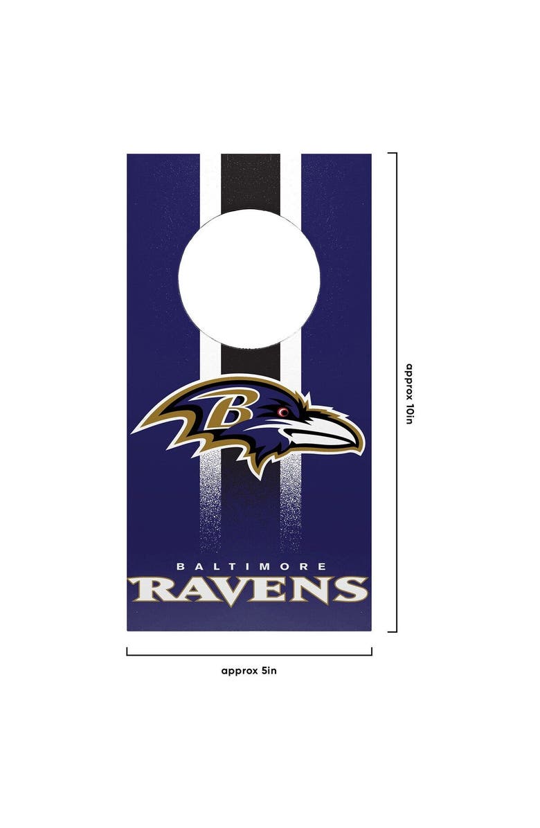 FOCO Baltimore Ravens Tabletop Cornhole Set, Alternate, color, 