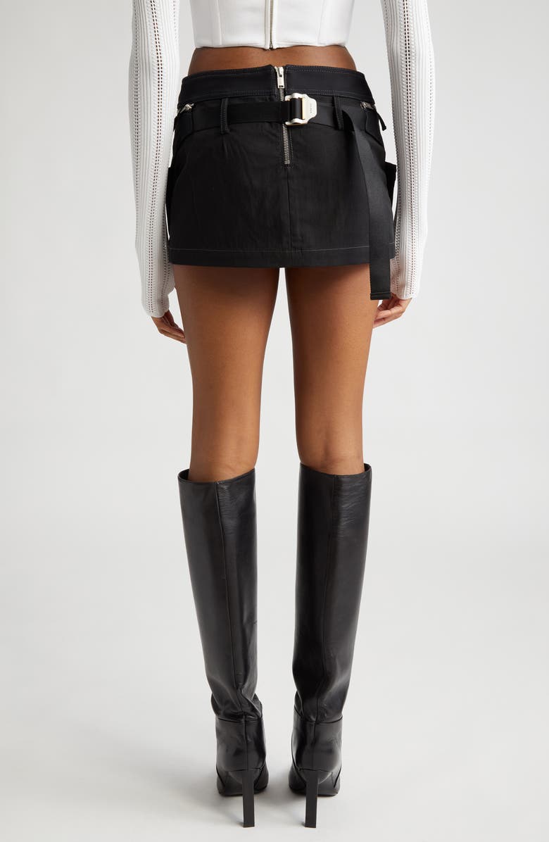 Dion Lee Belt Bag Organic Cotton Blend Miniskirt, Alternate, color, 