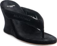 Balenciaga Gaeta Wedge Thong Sandal