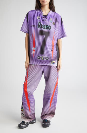 Paolina Russo Oversize Short Sleeve Stretch Jersey Top | Nordstrom
