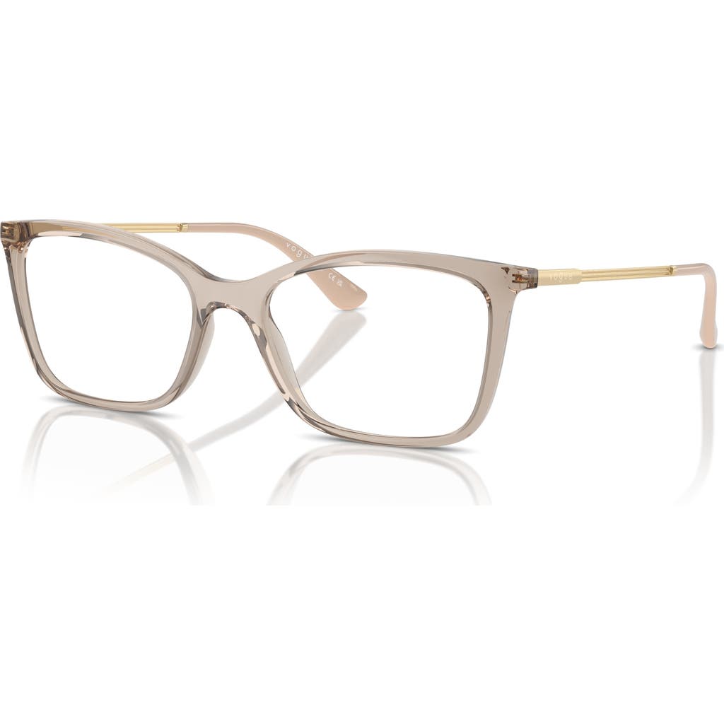 Vogue Eyewear 51mm Butterfly Optical Glasses In Brown