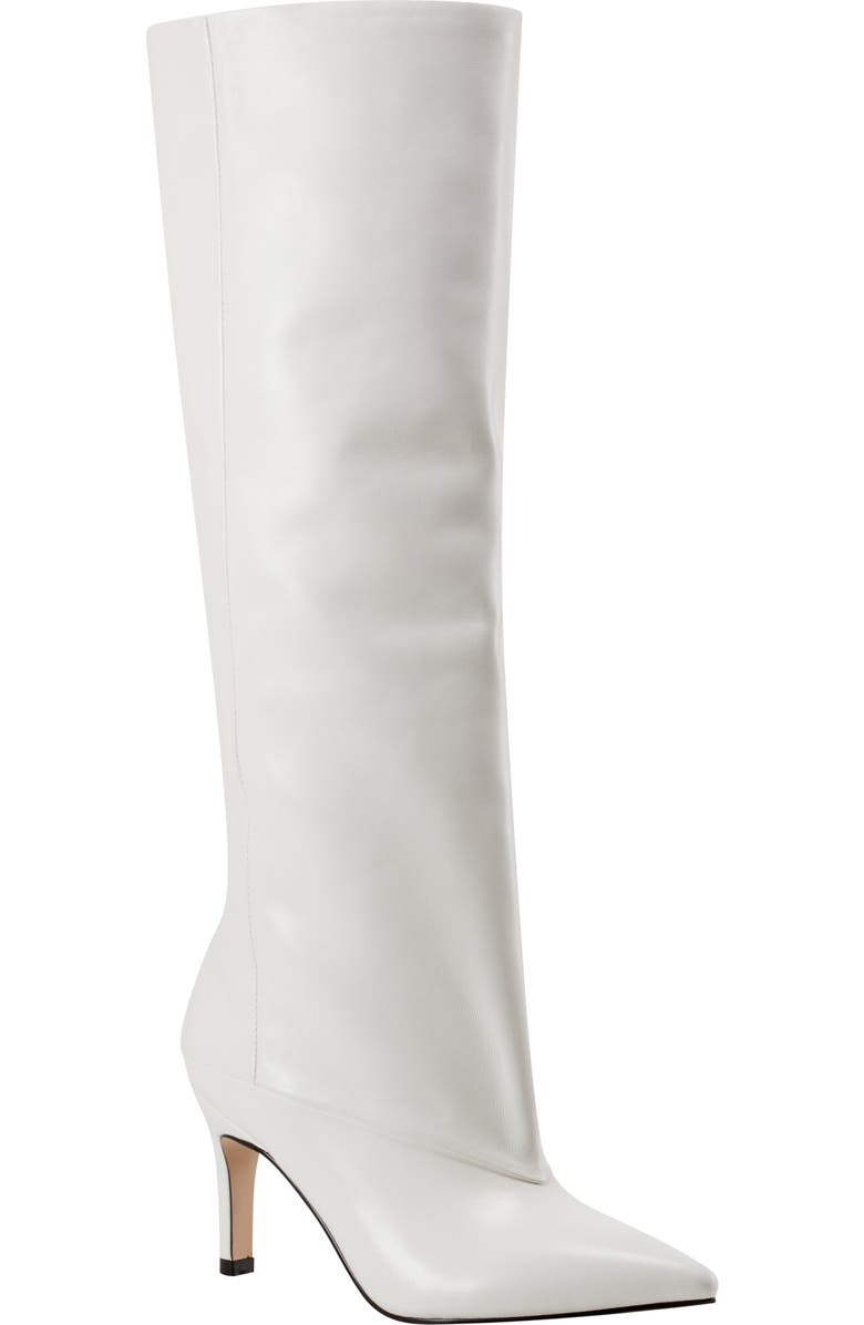 Marc Fisher LTD Gentle Pointed Toe Knee High Boot, Main, color, White