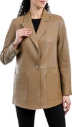 Michael Kors Oversize Leather Blazer