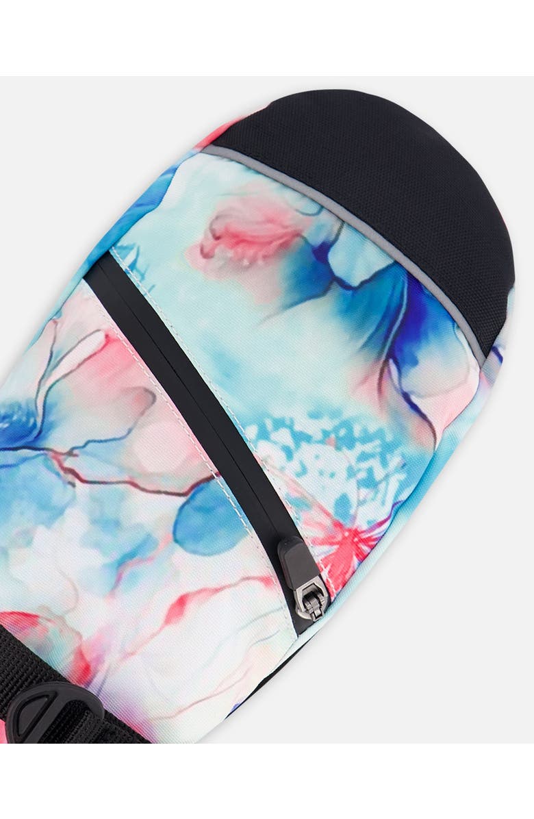 Deux par Deux Winter Mittens Teknik Flower, Alternate, color, Blue