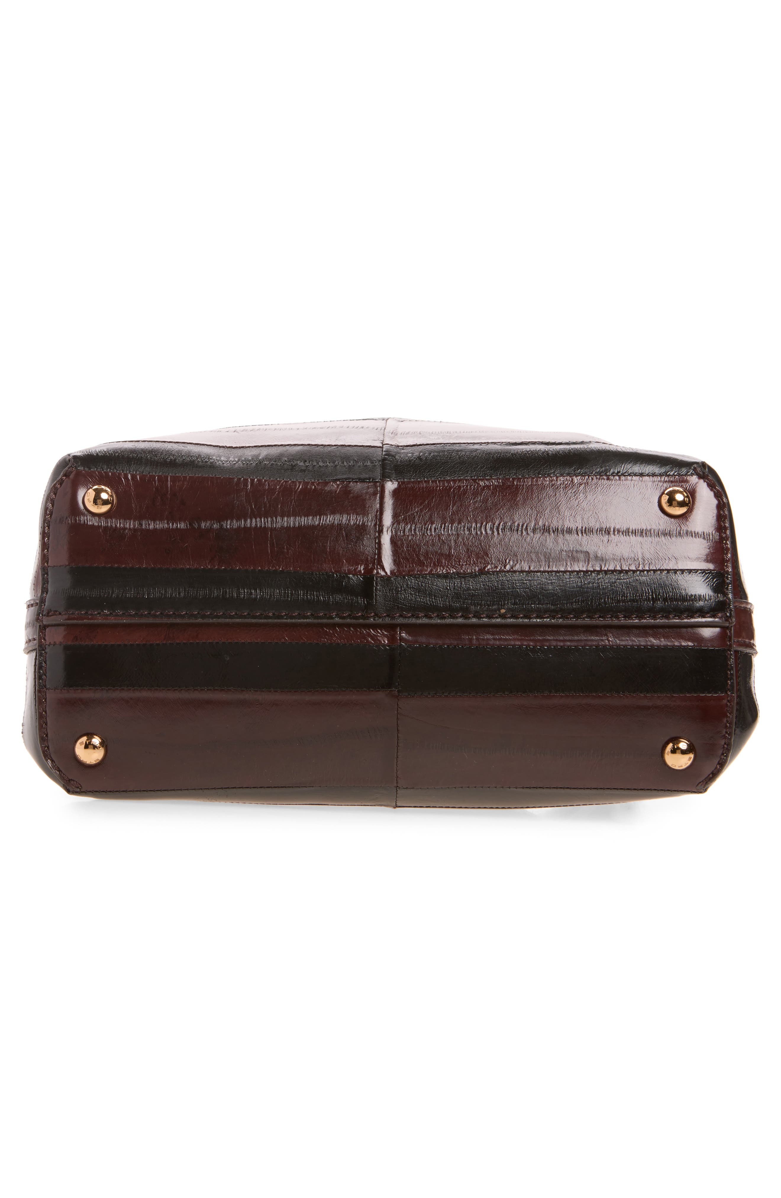 Small Vela Blossom Striped Leather Shoulder Bag, Alternate, color, BORDEAUX