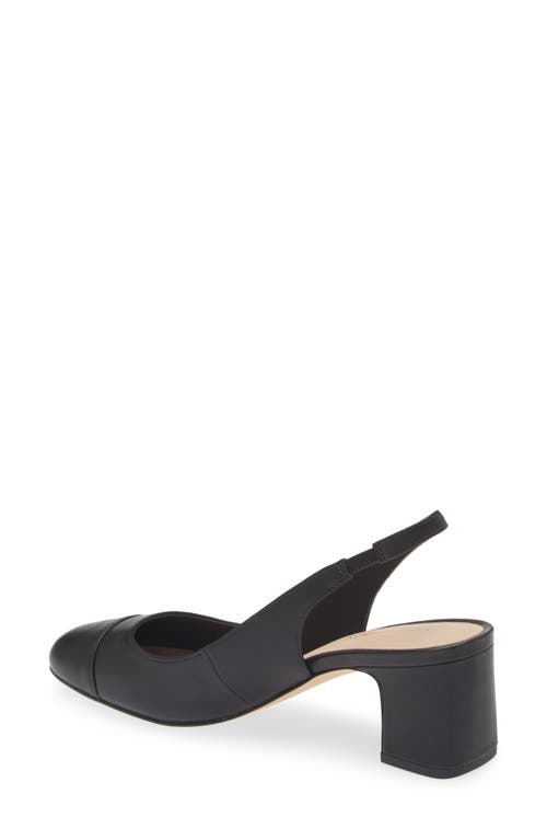 Stuart Weitzman Pearla T-strap Slingback Sandal In Black