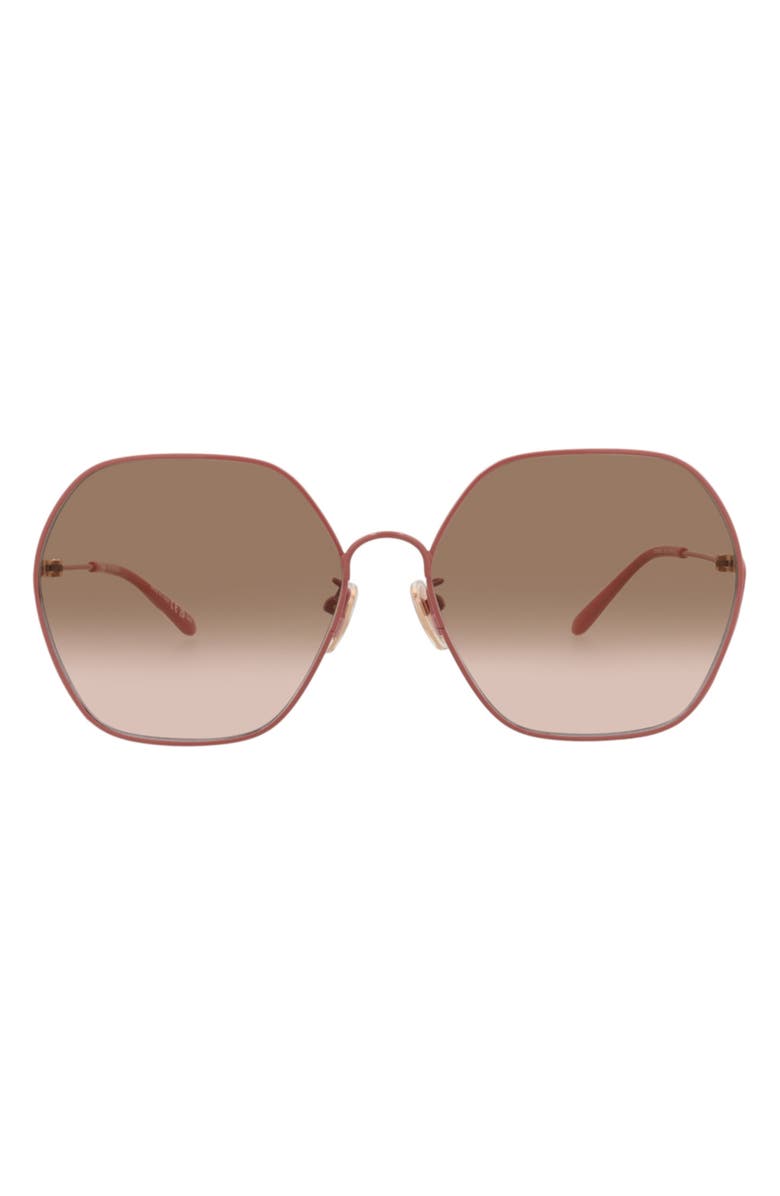 Chloé 61mm Oversize Round Sunglasses, Main, color, 